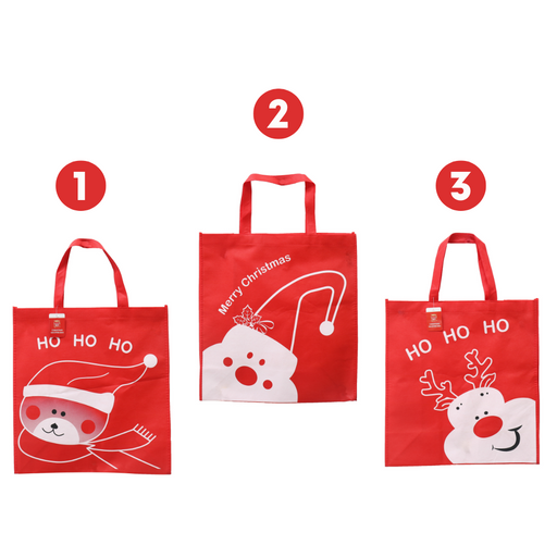 Ronis Shopper Bag Red Non-Woven with Print 3 Asstd