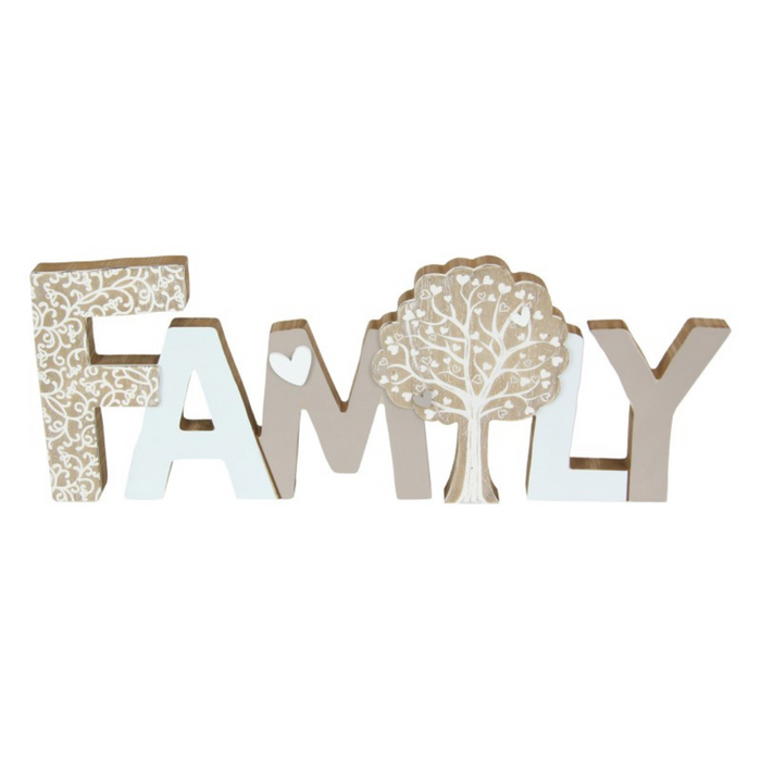 Ronis Standing Hanging MDF Family Plaque 40cm