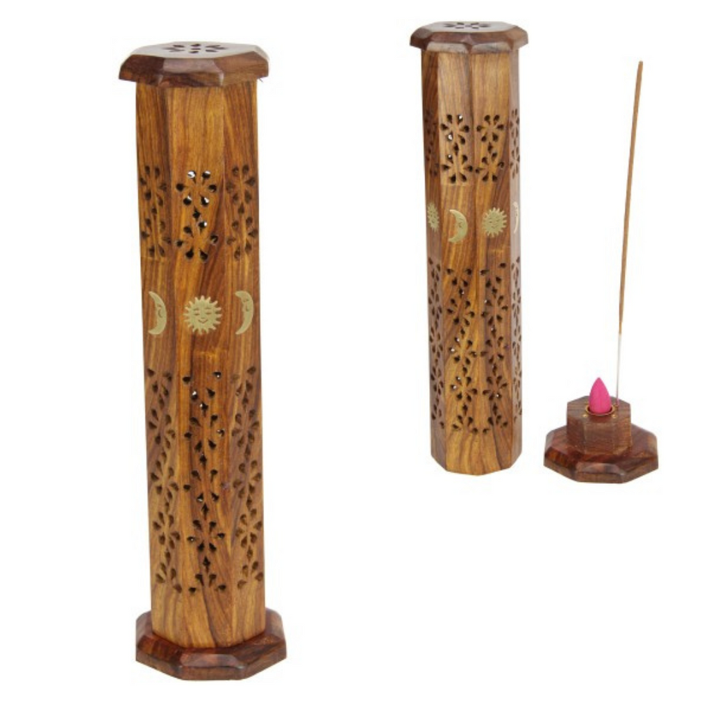 30Cm Sun/Moon Tower Incense Hold