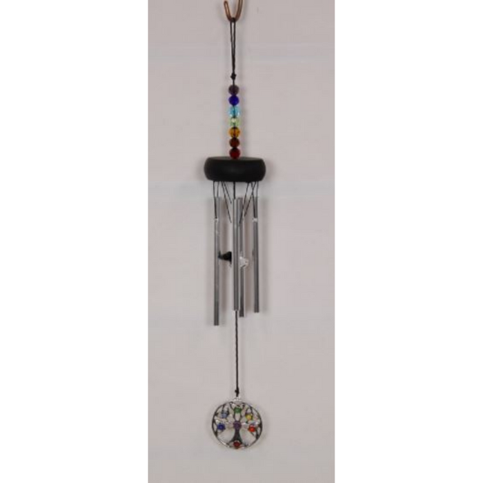 30CM MINI CHAKRA WIND CHIME 3 AS W/DISP