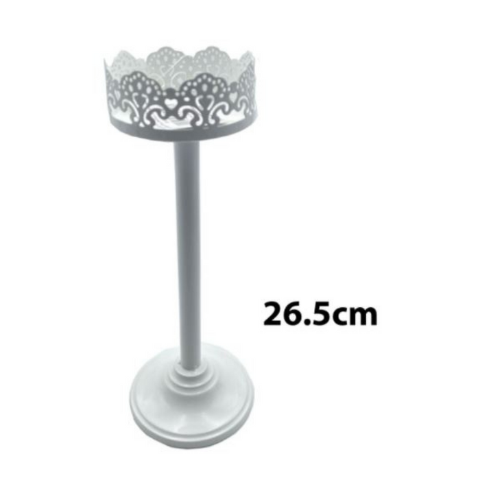 Candle Holder™ White Metal Candle Holder
