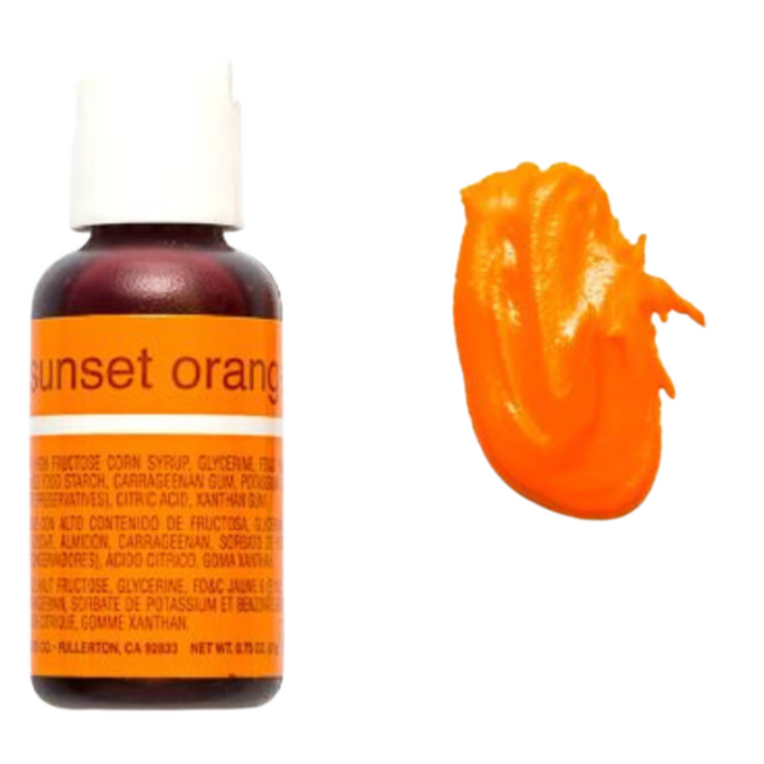 Chefmaster Liqua-Gel - Sunset Orange 0.7oz/20g