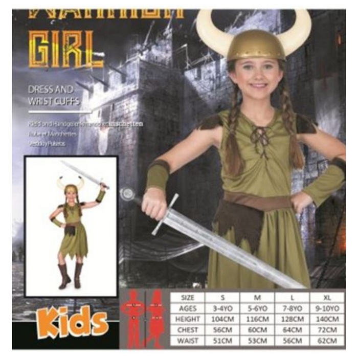 Warrior Girl Costume Large