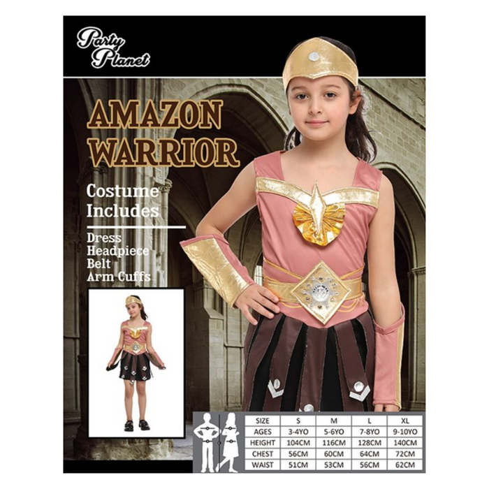 Child Amazon Warrior Girl Costume - Xlarge