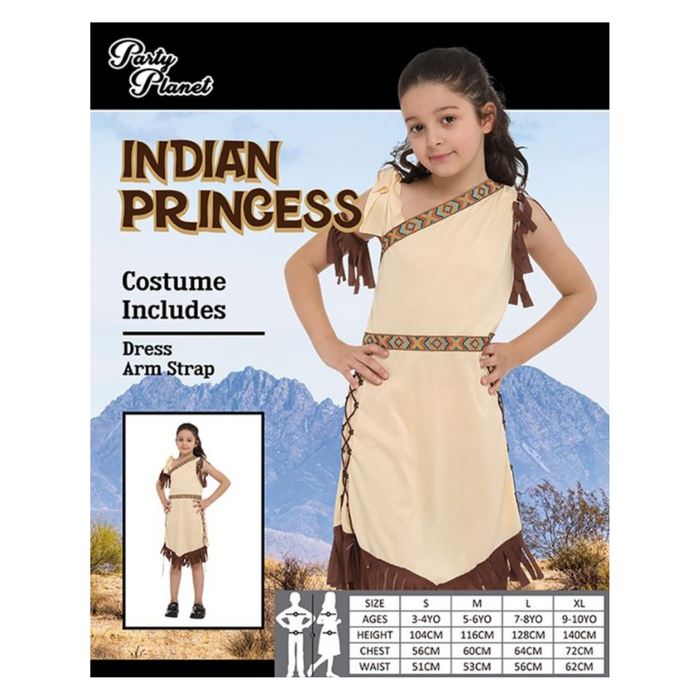 Costume Indian Princess Medium 5-6 yrs old