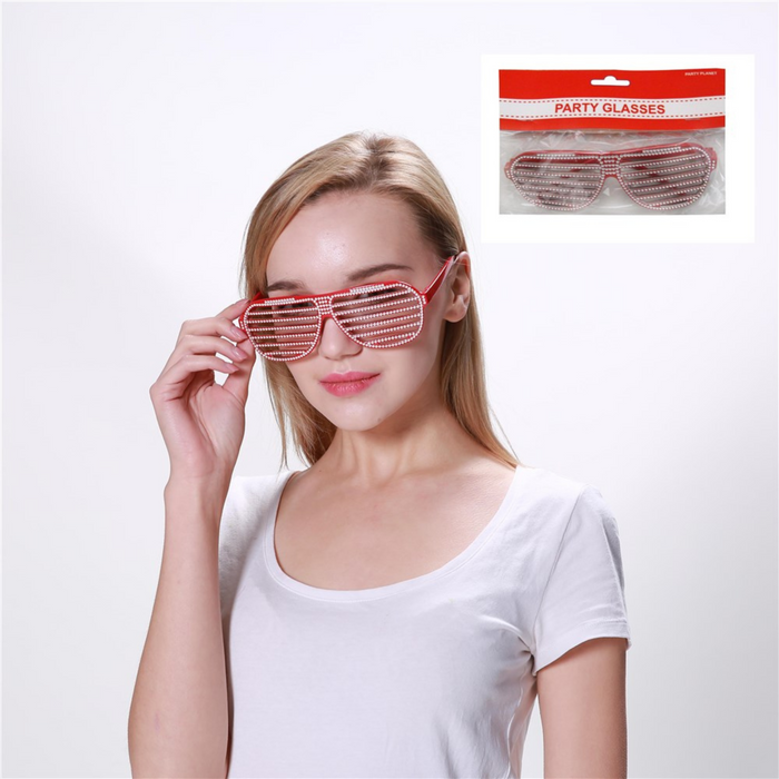 Bling Glasses - Red