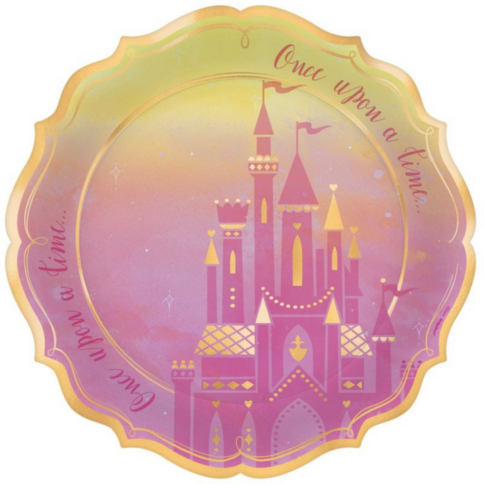 Disney Princess OUAT 26cm Shape Metalic Plates