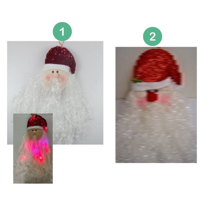 Santa Face Light Up 105cm