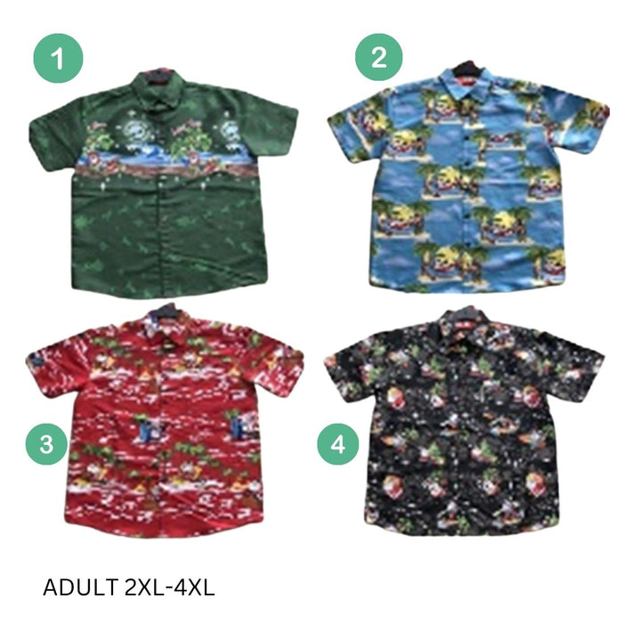 Christmas Hawaii Shirt Print Assorted