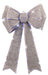 Giant Tinsel Bow Lightup Silver