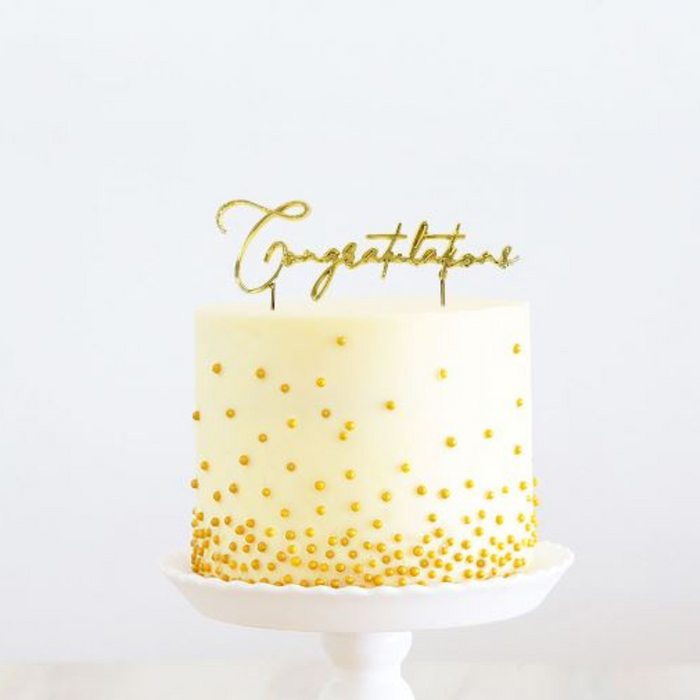 Congrats Cake Topper SVG - SVG Files For Cricut and Silhouette - 3DSVG.com