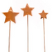 RONIS CAKE AND CANDLE STARS Cake Topper Metal ROSE GOLD