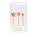 RONIS CAKE AND CANDLE STARS Cake Topper Metal ROSE GOLD