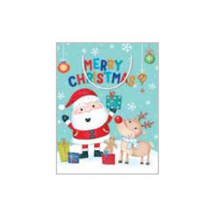 RONIS CHRISTMAS BAG SANTA AND FRIENDS MEDIUM