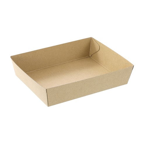 ECO KRAFT FOOD SERVING TRAY 23X17X5CM 10PK