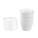 ECO SUGARCANE SAUCE CONTAINER PLASTIC LID 60ML 20PK WHITE