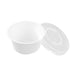 ECO SUGARCANE SAUCE CONTAINER PLASTIC LID 60ML 20PK WHITE