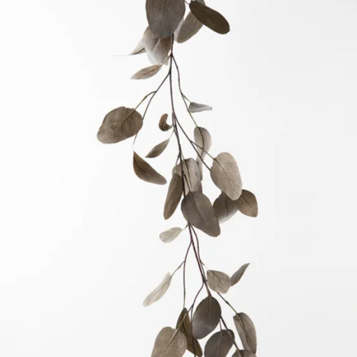 Eucalyptus Silver Dollar Artificial Garland Coffee 152cml