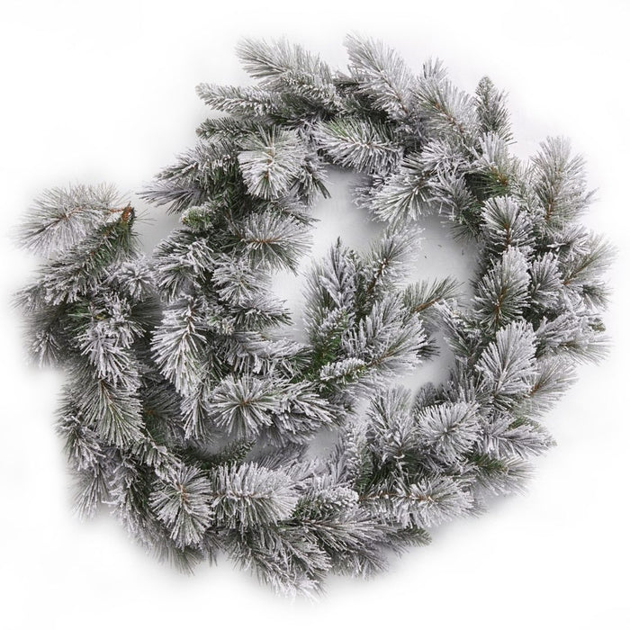 RONIS FLOCKED MIX PINE GARLAND 2.7m