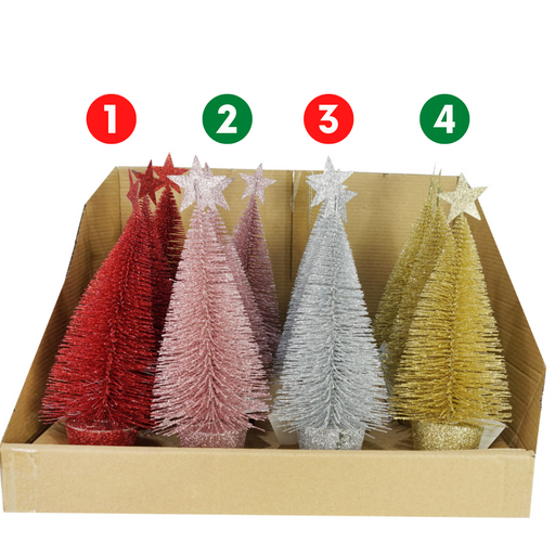 GLITTER TREE RAINBOW MIX 25cm