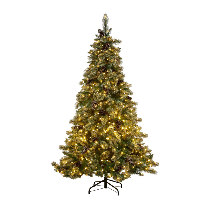 Glittery Gold Tree 229cm, 7.5ft