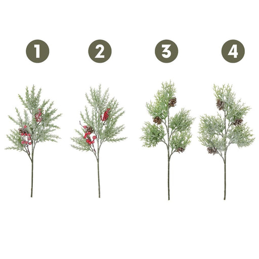 RONIS ICY GLITTER FOLIAGE SPRAY 48CM ASST.