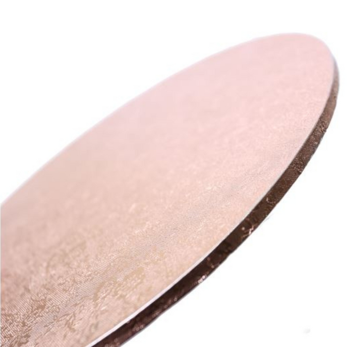 RONIS MASONITE CAKE BOARD 25.4CM ROUND ROSE GOLD