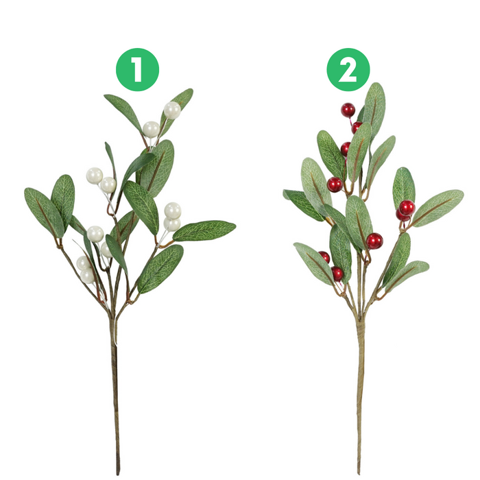 Mistletoe Spray Lac1 Berry 27cm