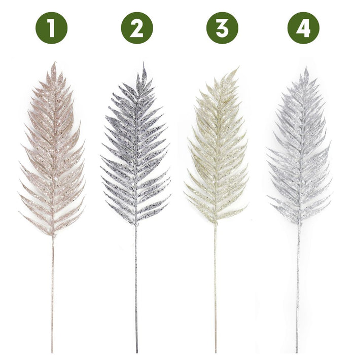 Ronis Palm Leaf Glitter Spray Assorted 78cm