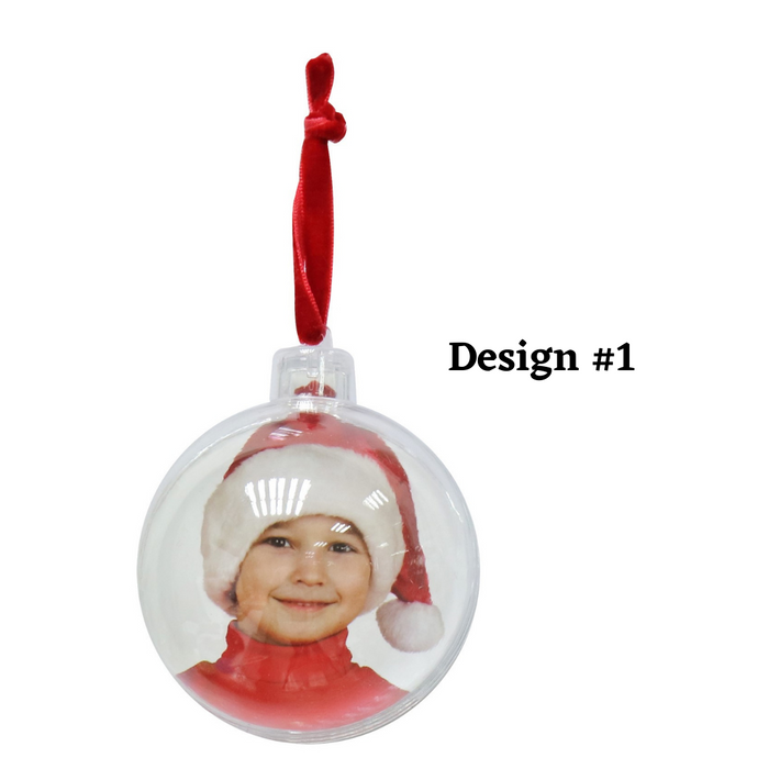 Photo Bauble DIY Red Loop 7cm