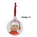 Photo Bauble DIY Red Loop 7cm