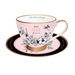 PINK HUMMINGBIRD NAN TEA CUP AND SAUCER SET 200ML NEW BONE CHINA