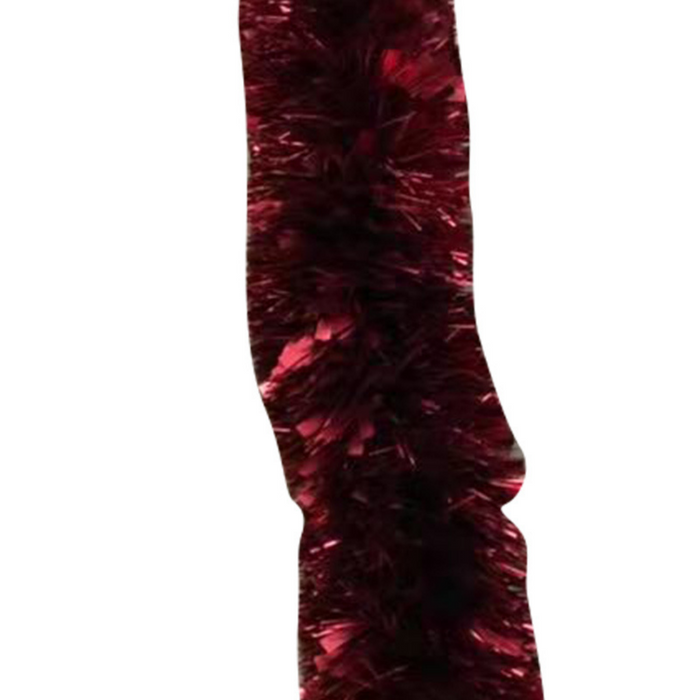 Red Fine Cut Tinsel 16ply 12cm