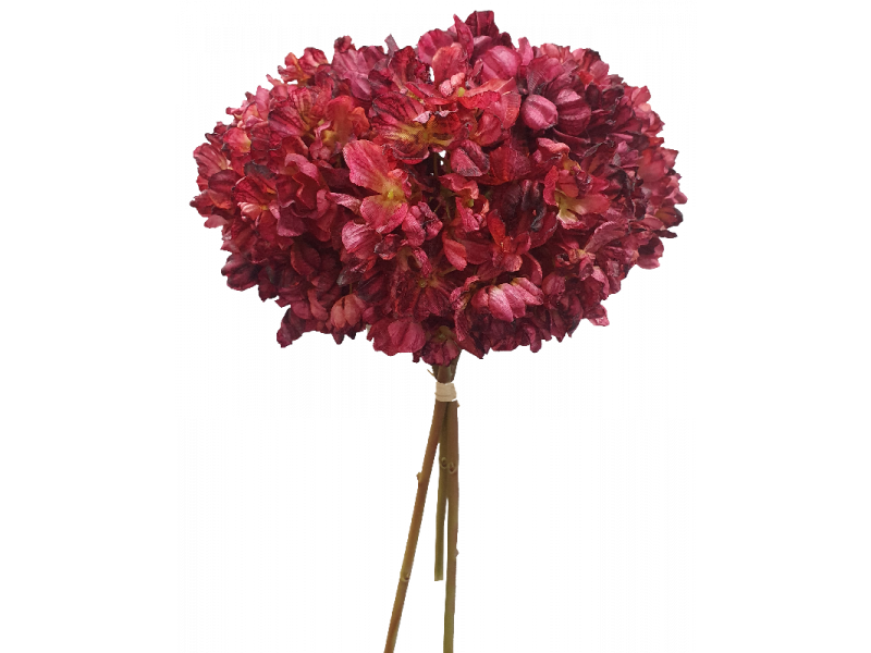 Hydrangea Bundle x3 Red