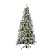 White Frosted Colonial Slim Tree 229cm 7.5ft