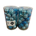 Baubles 6cm Teal Blue Mix Pack of 36